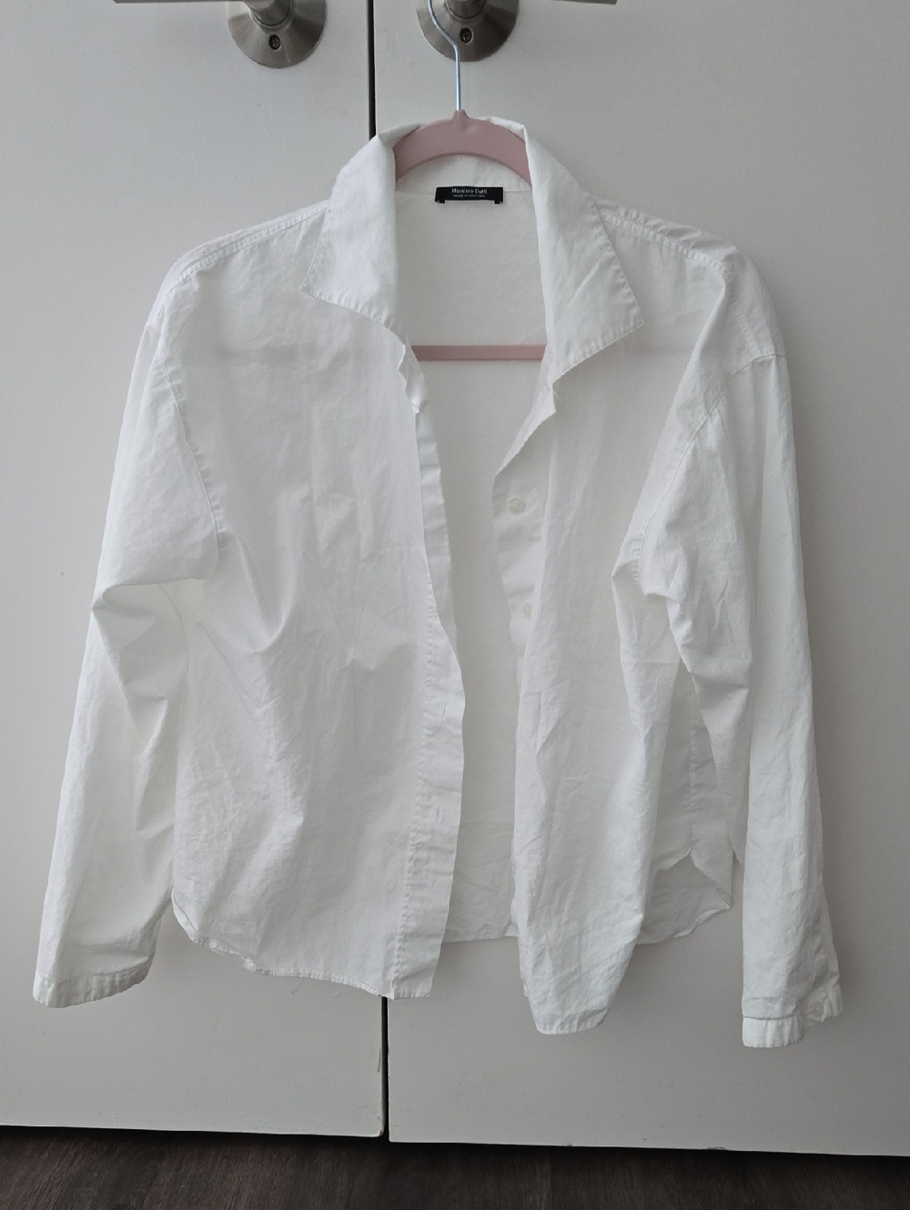 Massimo Dutti White Poplin Shirt Size XS